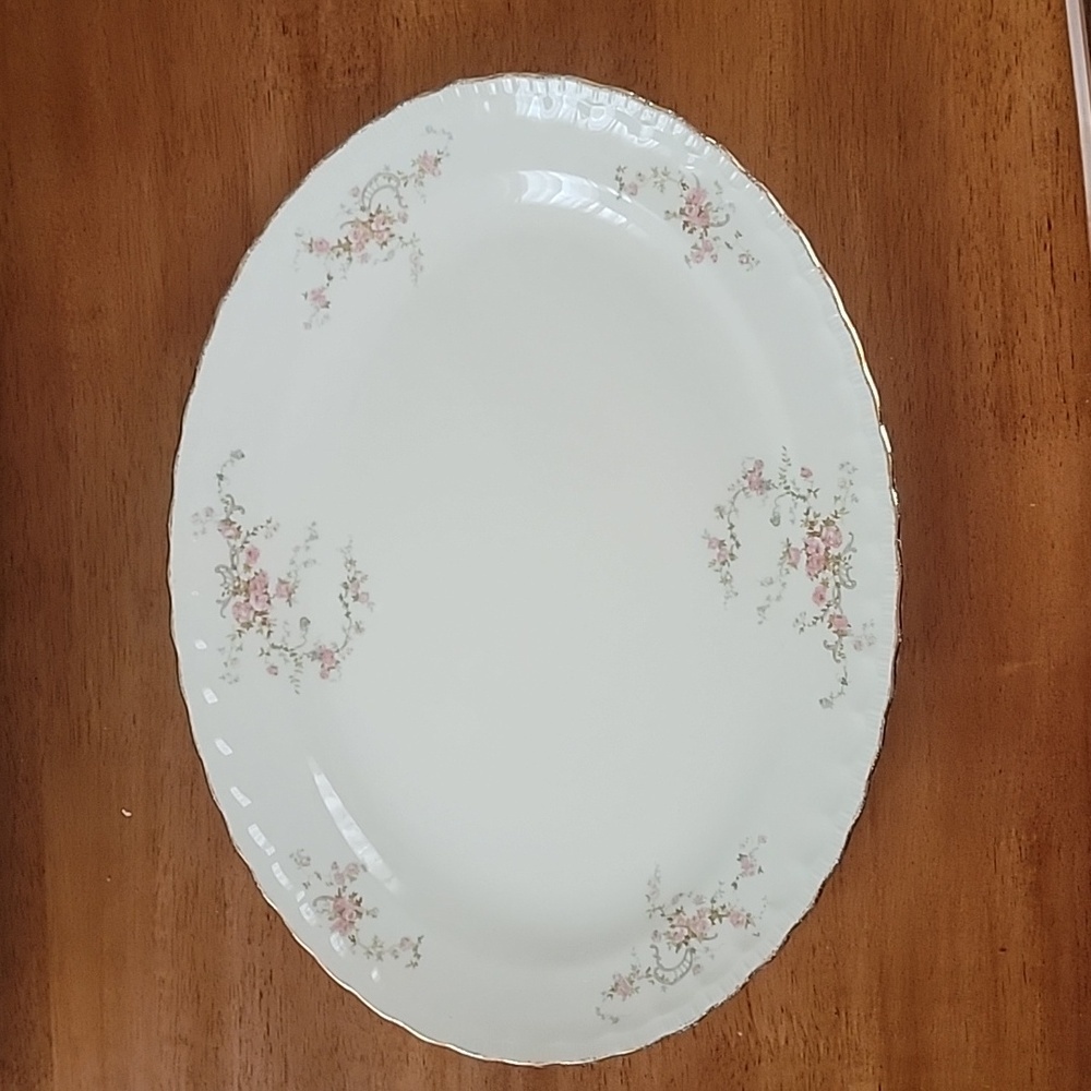 Vintage Pope Gosser 15" Oval Platter